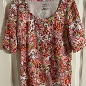 Talbots Paisley Tee